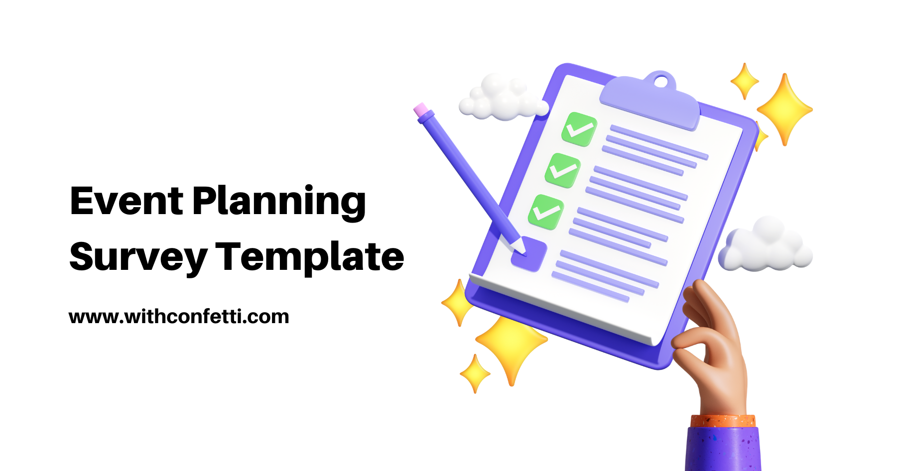 Event Planning Survey Template Confetti 🎉